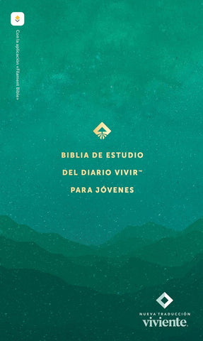Biblia NTV Estudio del diario vivir para jovenes con filament verde Tapa Dura con indice 8.25P