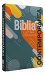 Biblia Reina Valera Contemporánea letra grande imitación piel semiflexible gris 12P PJR