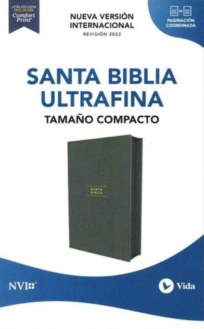 Biblia nueva traducción viviente, revisado 2022 color verde, imitación piel, con cierre