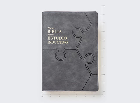 Biblia NBLA Estudio inductivo gris Imitacion piel