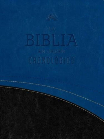 Biblia Reina Valera 1960 Orden cronologico azul Imitación piel