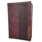 Biblia Reina Valera 60 Éfeso super gigante café GEO imitación piel con índice 19pt