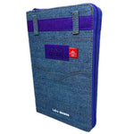 Biblia Reina Valera 60 Jean portátil cinturón colores, cierre, índice letra grande 11P PJR