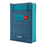 Biblia Reina Valera 60 Jean portátil cinturón colores, cierre, índice letra grande 11P PJR