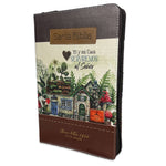 Biblia Reina Valera 60 Clásica Abba rosa/café imitación piel con cierre, índice, manual 12.5P PJR