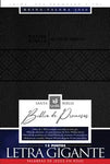 Biblia Reina Valera 60 Promesas edicion negro, letra gigante, imitacion piel, cierre