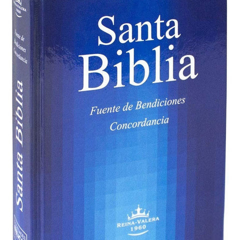 Biblia Reina Valera 60 tapa dura azul fuente de bendiciones