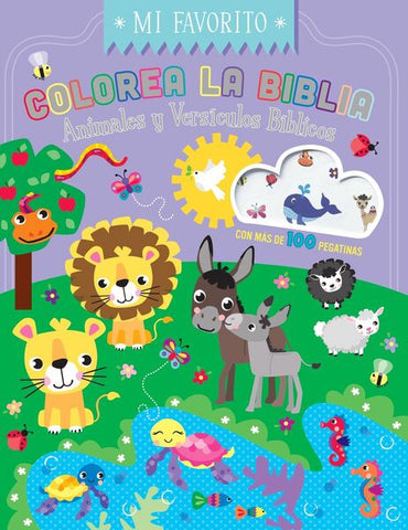 Libros de colorear de la Biblia con pegatinas