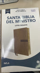Biblia NBLA del ministro imitación piel negra
