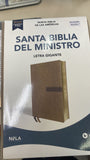 Biblia NBLA del ministro imitación piel negra