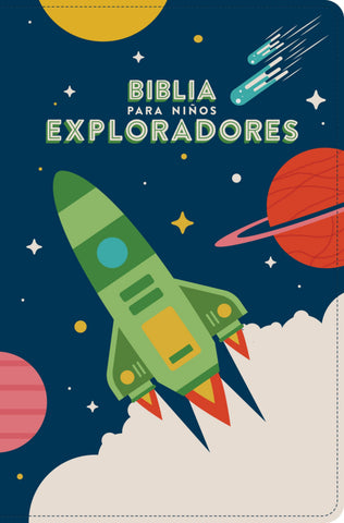 Biblia Reina Valera 60 para niños exploradores azul manual sentipiel 9.5P