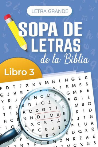 Sopa de letras de la Biblia letra grande libro 3