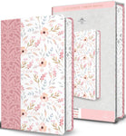 Biblia Reina Valera 1960 letra gigante rosada flores canto pintado Imitación Piel Tamaño Manual 14P