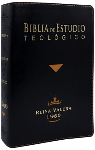 Biblia RVR60 Estudio teológico mediana negro