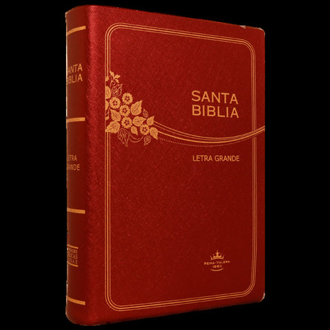 Biblia Reina Valera60 mediana letra grande vinil vino