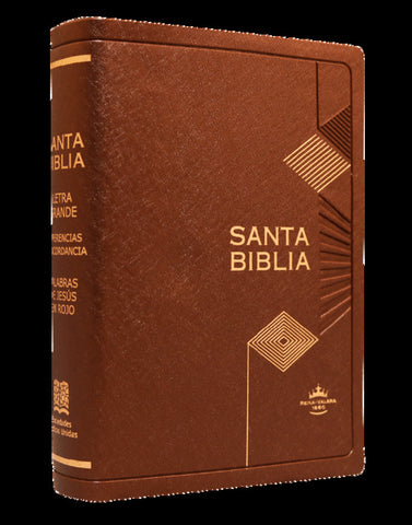 Biblia Reina Valera 60 chica vinil café letra mediana MDM 9P PJR