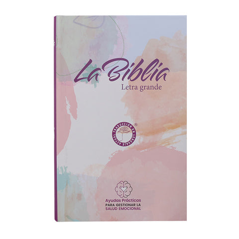 Biblia Ayudas Salud Emocional Traducción Lenguaje Actual Mediana Letra Grande Tapa Dura Lila