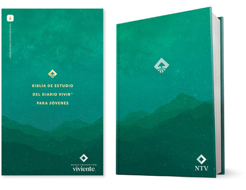 Biblia NTV de estudio del diario vivir para jóvenes con filament verde tapa dura 8.25P