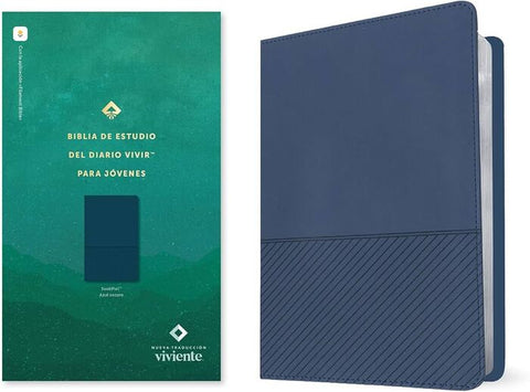 Biblia NTV Estudio del diario vivir para jóvenes con filament sentipiel azul  8.25P