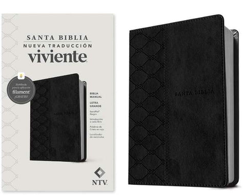 Biblia NTV manual con filamento negro Letra grande 12p