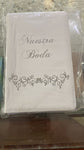 Biblia Reina Valera 60 de promesas para boda blanca letra grande imitación piel con cierre