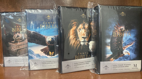 Biblia Reina Valera 60 fortaleza chica diferentes diseños imitación piel con cierre e índice 10P