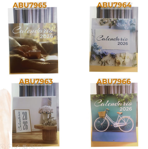 Calendario Vintage y paisajes 2026 diferentes modelos