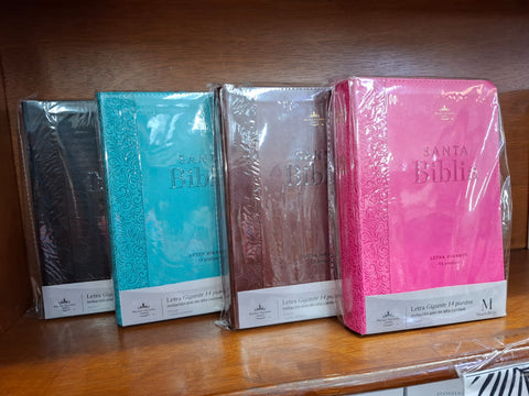 Biblia Reina Valera 60 corinto manual varios colores letra gigante 14 puntos