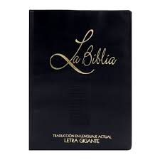 Biblia TLA letra grande vinil negro
