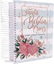 Biblia Reina Valera 60 Crear Tapa dura flores con letra grande 11P PJR