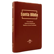 Biblia Reina Valera 60 fuente de bendiciones mediana imitación piel vino PJR