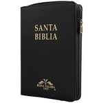 Biblia Reina Valera 1909 mediana negro con cierre e índice