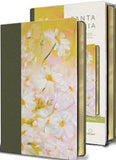 Biblia Reina Valera 60 manual letra grande piel verde con flores 10.5P