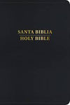 Biblia Reina Valera 60/King James Version manual bilingüe negro imitación piel 9.5P