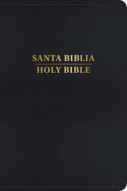 Biblia Reina Valera 60/King James Version manual bilingüe negro imitación piel 9.5P
