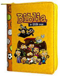 Biblia Reina Valera 60 mi gran viaje amarilla/naranja imitación piel con cierre chica 8.5P