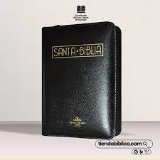 Biblia Reina Valera 60 chica negro con cierre e índice QR PJR