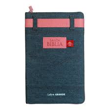 Biblia Reina Valera 60 manual jean cinturón rosa con cierre e índice 12.5P PJR