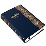 Biblia Reina Valera 60 mediana letra grande vinil azul