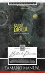 Biblia Reina Valera 60 de promesas letra grande manual metal negro imitación piel con cierre 12 ptos.