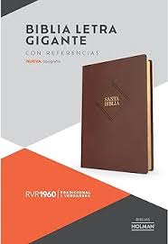 Biblia Reina Valera 60 letra gigante imitación piel café edición 2023 14P