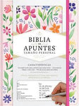 Biblia Reina Valera 60 apuntes manual tamaño personal floreada, tela impresa 8.5P