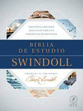 Biblia NTV de estudio Swindoll café azul turquesa sentipiel