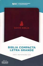 Biblia NVI referencias compacta marrón PF 7.5P