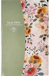 Biblia Reina Valera 60 de promesas tapa rústica, letra grande, manual floral verde 12 pts.