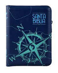Biblia Reina Valera 60 bolsillo vinil negra índice canto pintado letra grande e índice