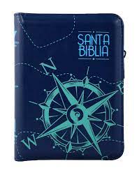 Biblia Reina Valera 60 bolsillo vinil negra índice canto pintado letra grande e índice