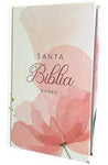 Biblia Reina Valera 60 manual flor rosa letra grande tapa dura 12P PRJ