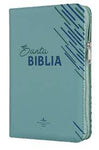 Biblia Reina Valera 60 mediana letra grande verde canto verde con cierre PJR