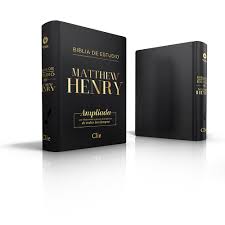 Biblia Reina Valera 77 de estudio Matthew Henry Leathersoft negro índice